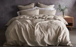 Lazy Linen Duvet Cover, King Size, White