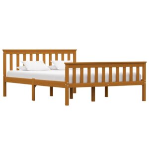 Chilliwack Wooden Double Bed In Honey Brown