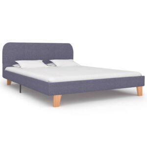 Annapolis Fabric Double Bed In Light Grey