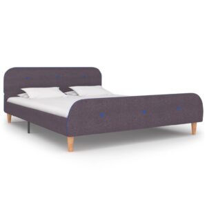 Bellvue Fabric Double Bed In Taupe