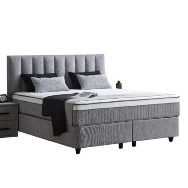 Rawlins Fabric Ottoman Double Bed In Dove