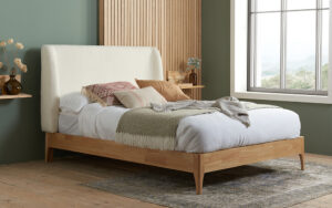 Birlea Halfden Bed Frame, Double, Full Ottoman Storage, Dark Grey