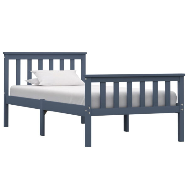 Chilliwack Wooden Single Bed In Grey