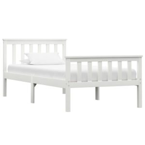 Chilliwack Wooden Single Bed In White